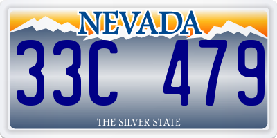 NV license plate 33C479
