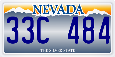 NV license plate 33C484