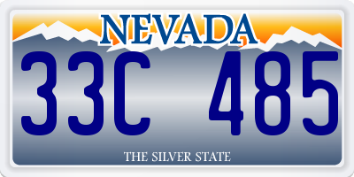 NV license plate 33C485