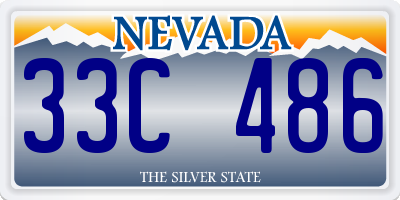 NV license plate 33C486
