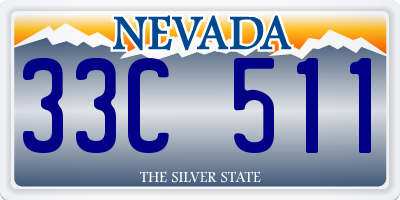 NV license plate 33C511