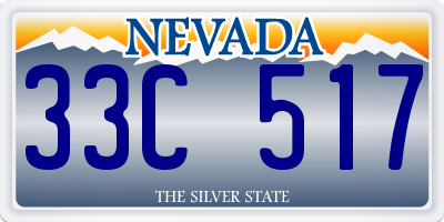 NV license plate 33C517