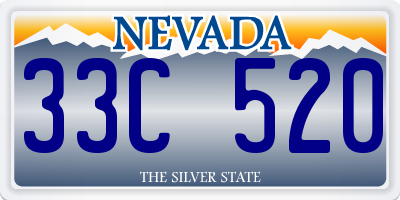 NV license plate 33C520