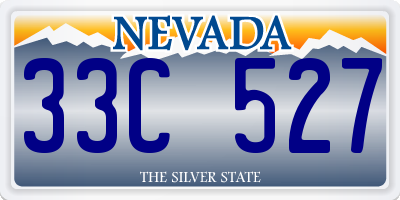 NV license plate 33C527