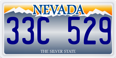 NV license plate 33C529