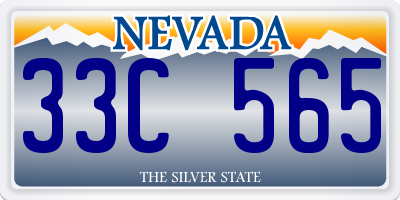 NV license plate 33C565