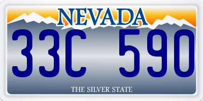 NV license plate 33C590