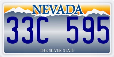 NV license plate 33C595