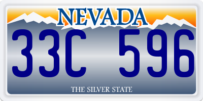 NV license plate 33C596