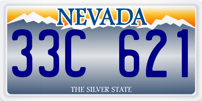 NV license plate 33C621
