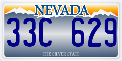 NV license plate 33C629