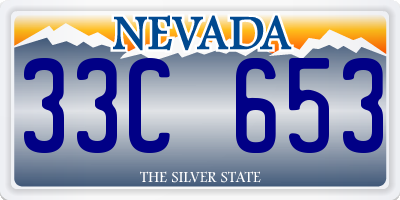 NV license plate 33C653