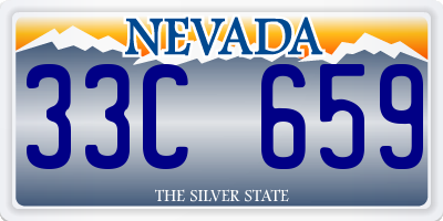NV license plate 33C659