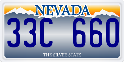 NV license plate 33C660