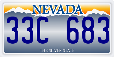 NV license plate 33C683