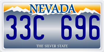 NV license plate 33C696