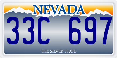 NV license plate 33C697