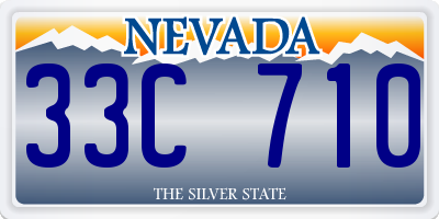 NV license plate 33C710