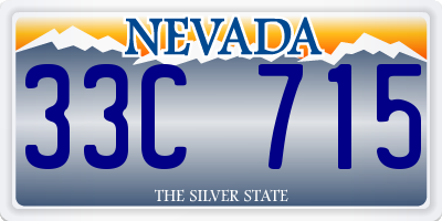 NV license plate 33C715