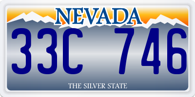 NV license plate 33C746
