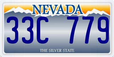 NV license plate 33C779