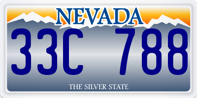 NV license plate 33C788