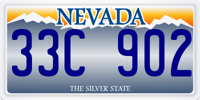 NV license plate 33C902