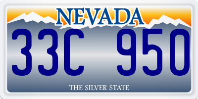 NV license plate 33C950