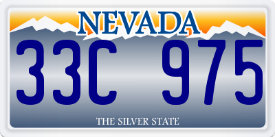 NV license plate 33C975