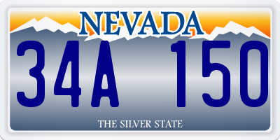 NV license plate 34A150