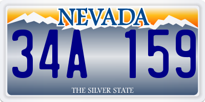 NV license plate 34A159
