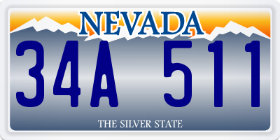 NV license plate 34A511