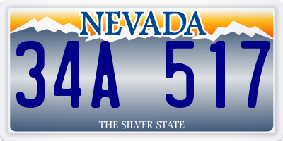 NV license plate 34A517