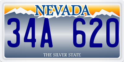 NV license plate 34A620