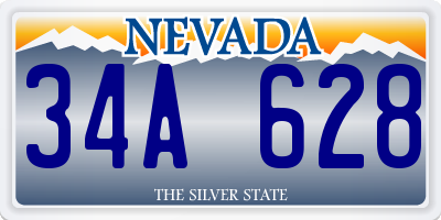 NV license plate 34A628