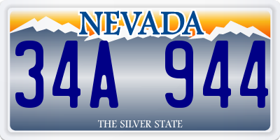 NV license plate 34A944