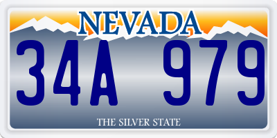 NV license plate 34A979