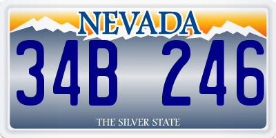 NV license plate 34B246