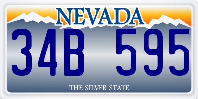 NV license plate 34B595