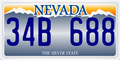 NV license plate 34B688