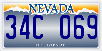 NV license plate 34C069