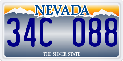 NV license plate 34C088