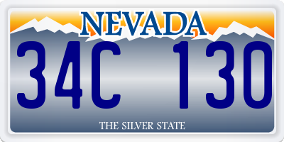 NV license plate 34C130