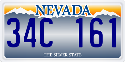 NV license plate 34C161