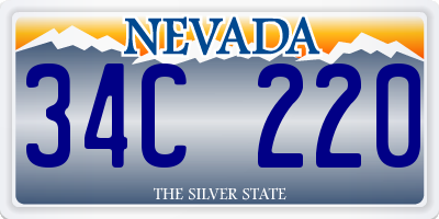 NV license plate 34C220