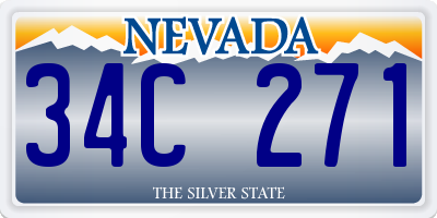 NV license plate 34C271