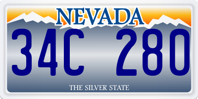 NV license plate 34C280