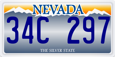 NV license plate 34C297