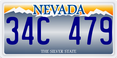 NV license plate 34C479