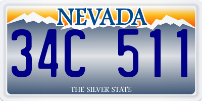 NV license plate 34C511